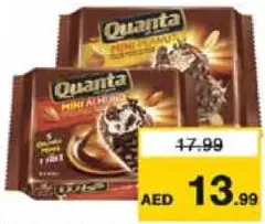 Quanta Mini Premium Ice Cream Peanut/Almond/Vanilla