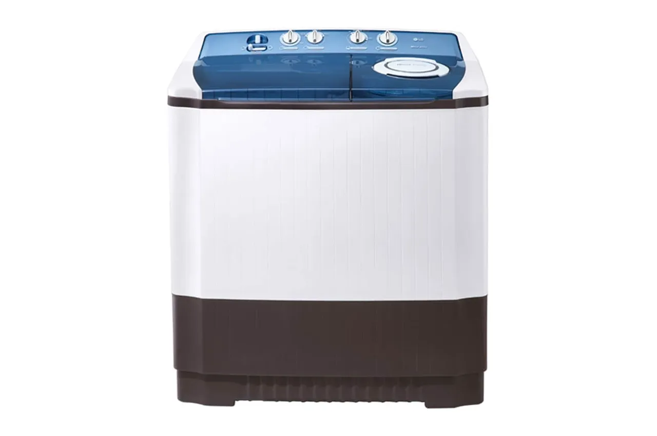 LG غسالة TwinTub رولر جيت بلساتور 3 برامج غسيل وايند جيت للتجفيف P1961RWPT
