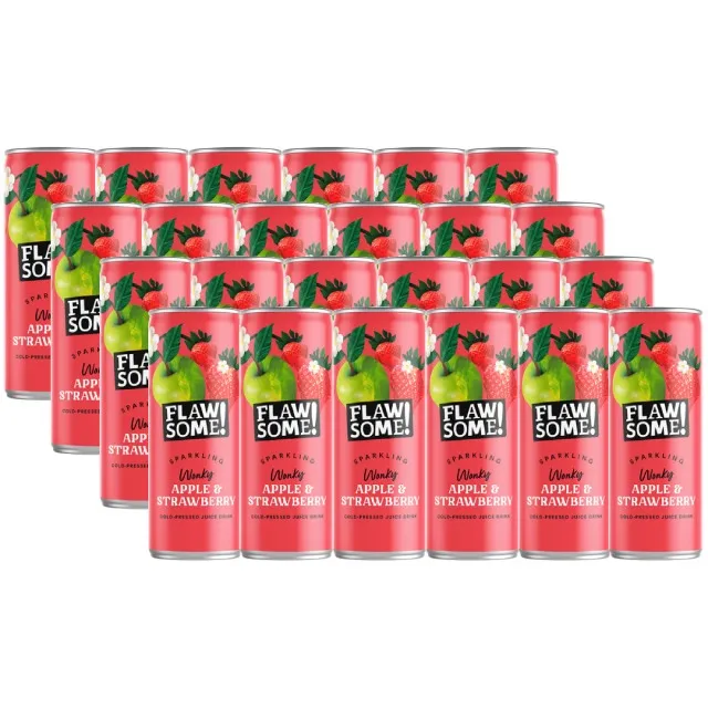 Flawsome! Sparkling Fruit Juice Apple & Strawberry