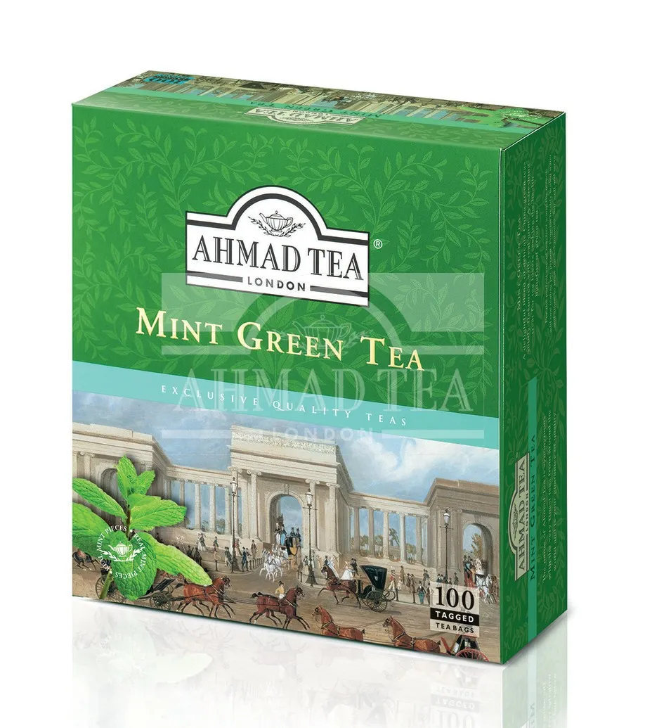 Ahmad Tea أكياس شاي أخضر بالنعناع