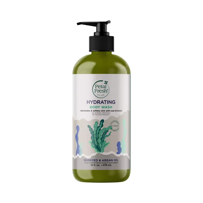 Petal Fresh Pure غسول جسم مرطب بالأعشاب البحرية وزيت الأرغان مرطب لبشرة ناعمة