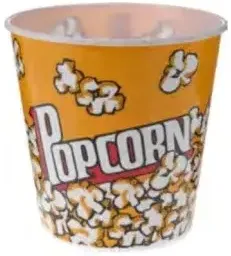Koopman plastic popcorn bucket