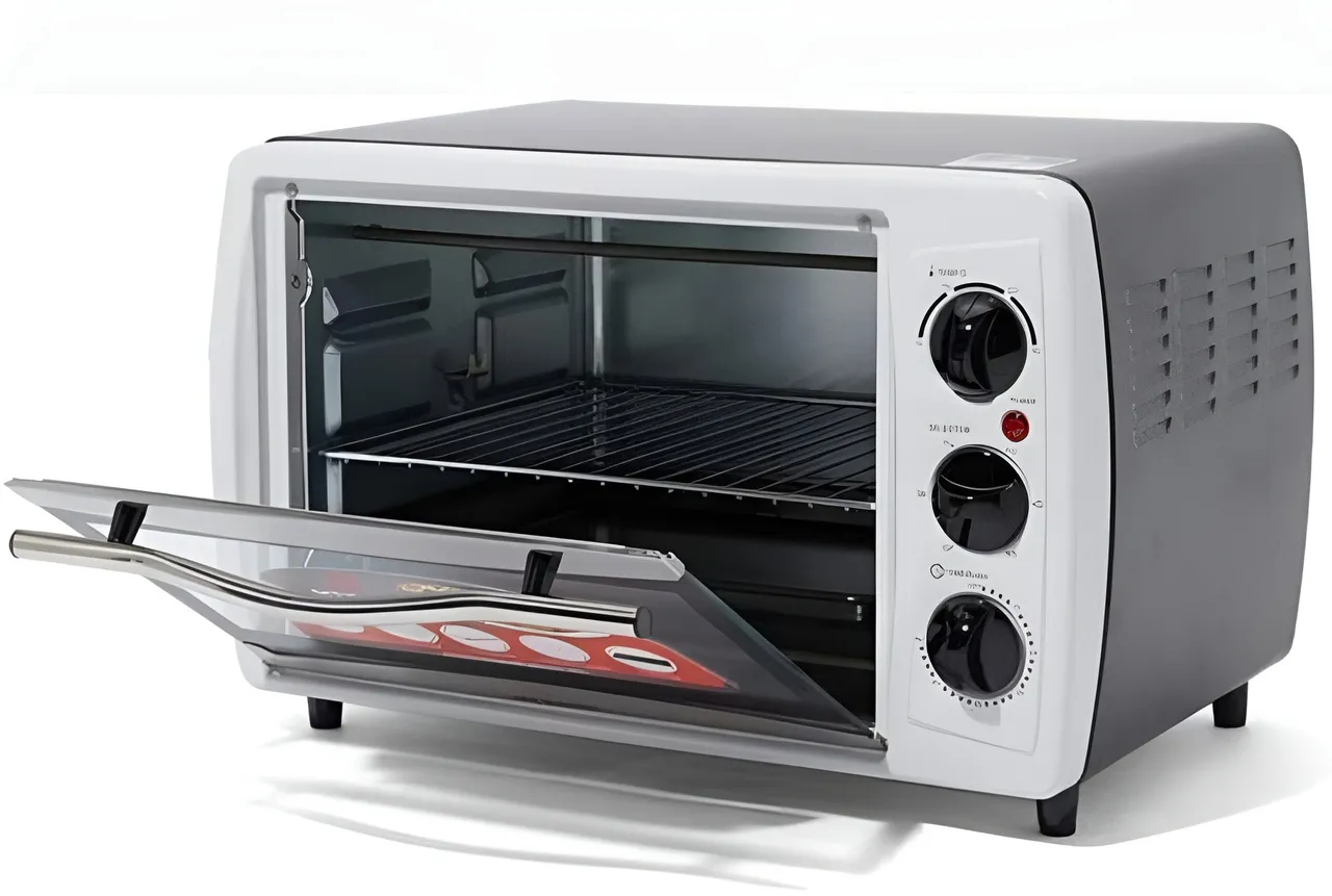 Applianco فرن توستر كهربائي، أبيض – نطاق حرارة 100-250°C، مؤقت 60 دقيقة، بقدرة 1380W مع وظيفة شواية دوارة
