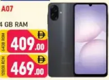 Samsung A07 4 GB Ram; 64 GB Rom