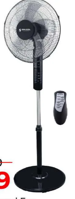 Sparqil Stand Fan With Remote SQ8026