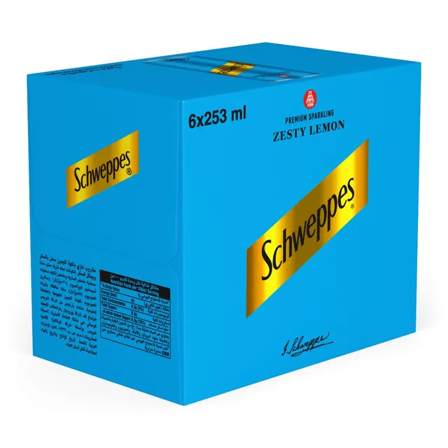 Schweppes Zesty Lemon Can Drink