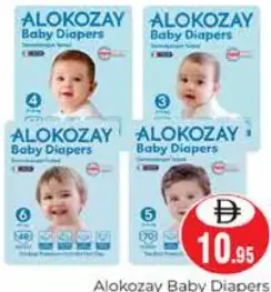 Alokozay حفاضات أطفال 1/2/3/4/4+/5/6