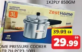 Zest Home Pressure Cooker ZH-PCP3-1001