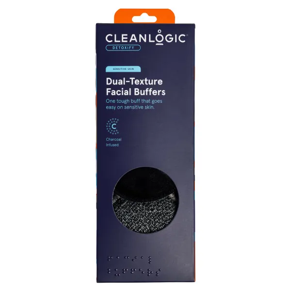 Cleanlogic أداة تنظيف الوجه مزدوجة الملمس