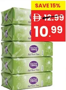 Fleecy Facial Tissue Poly Bag