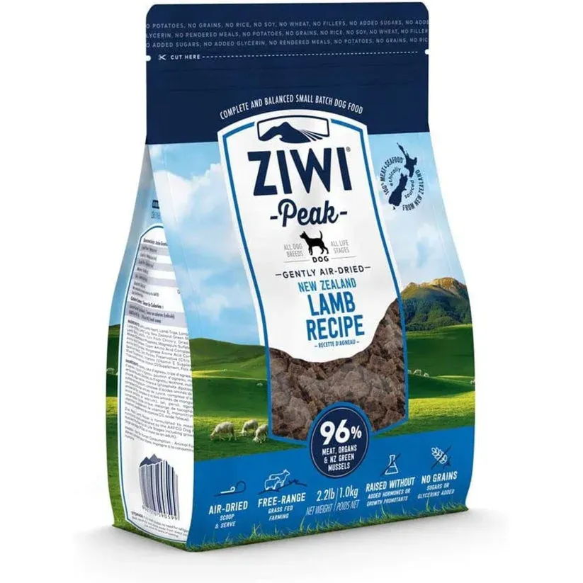 ziwi peak طعام كلاب مجفف بالهواء بلحم الضأن Air Dried Lamb