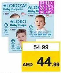 Alokozay Jumbo Baby Diapers Assorted