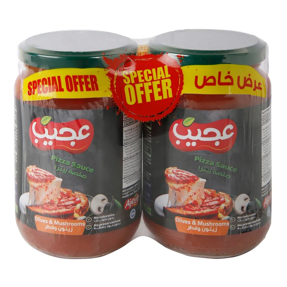 Ajeeb برطمان صلصة بيتزا بالزيتون والفطر، 2