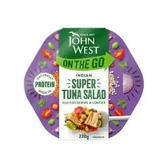 John West On The Go Indian Super Tuna Salad with Couscous and Lentils