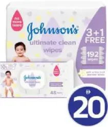 Johnson's Ultra Clean Wipes