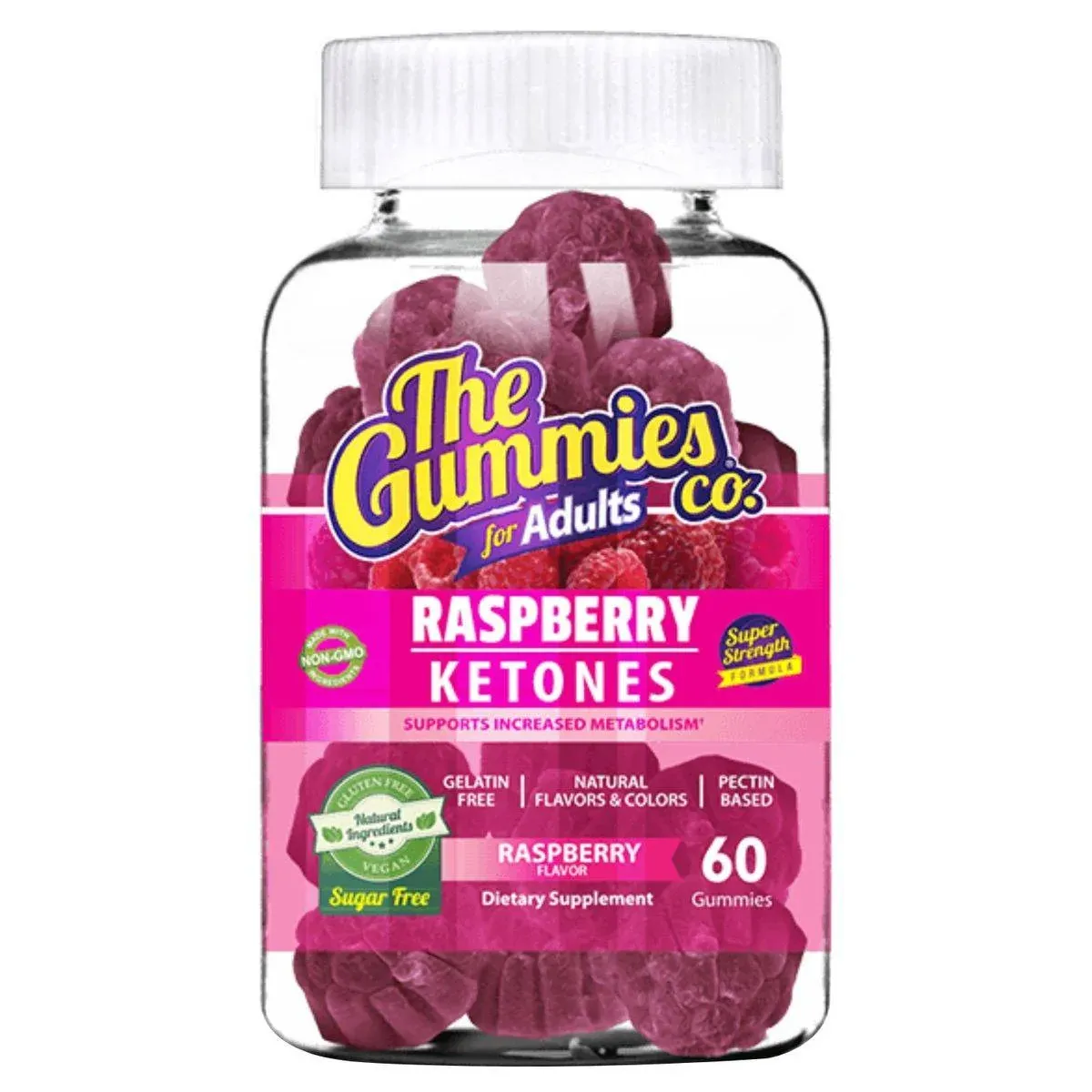 The Gummies Co. The Gummies Co جاميز للكبار بكيتون التوت 60 جامي