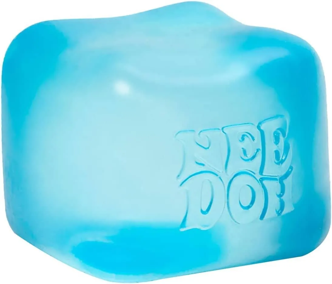 Schylling مكعب إحساس للضغط NeeDoh Nice Cube بضغطة صلبة - مكعب 2.25 بوصة