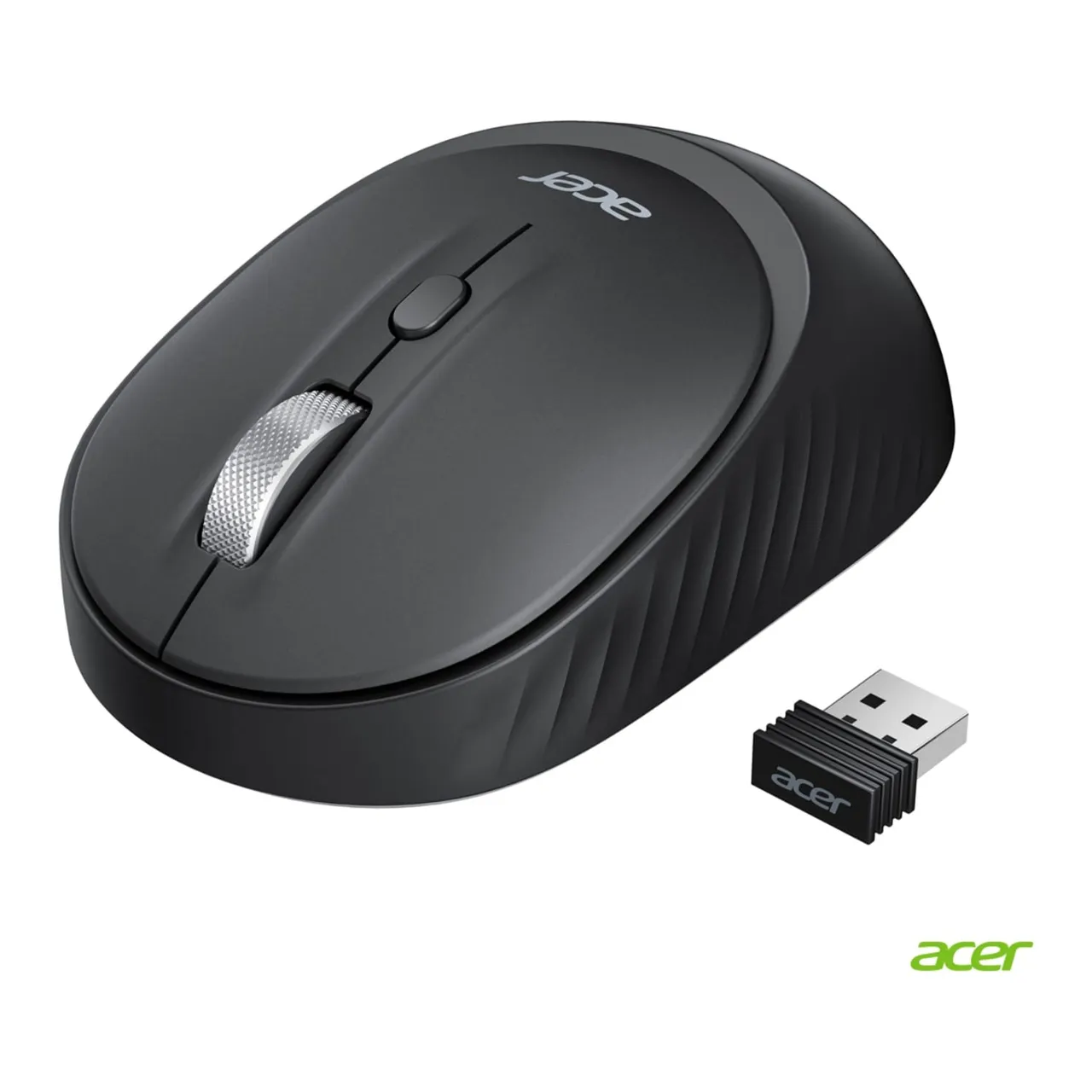 Acer ماوس لاسلكي بوضع مزدوج، أسود، OMR270