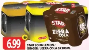 Star Soda Lemon / Ginger / Jeera Cola