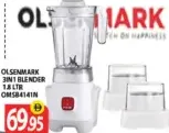 Olsenmark خلاط 3 في 1 Omsb4741N