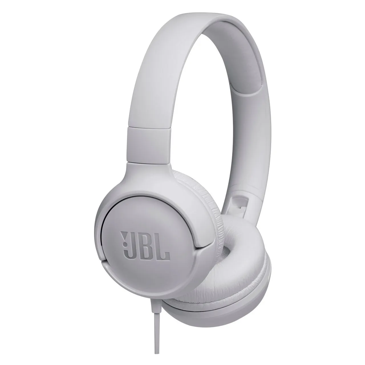 JBL سماعة سلكية Tune 500 بصوت باس عميق نقي، أبيض