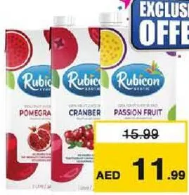 Rubicon Fruit Drink No Sugar Cranberry / Pomegranate / Passion Fruit