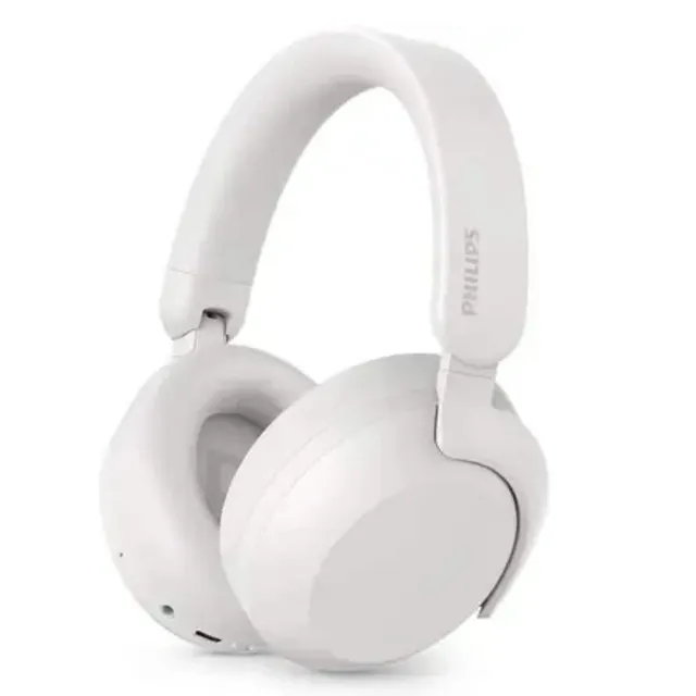Philips Wireless Noise Cancelling Over-Ear Headphones TAH8000WH, White