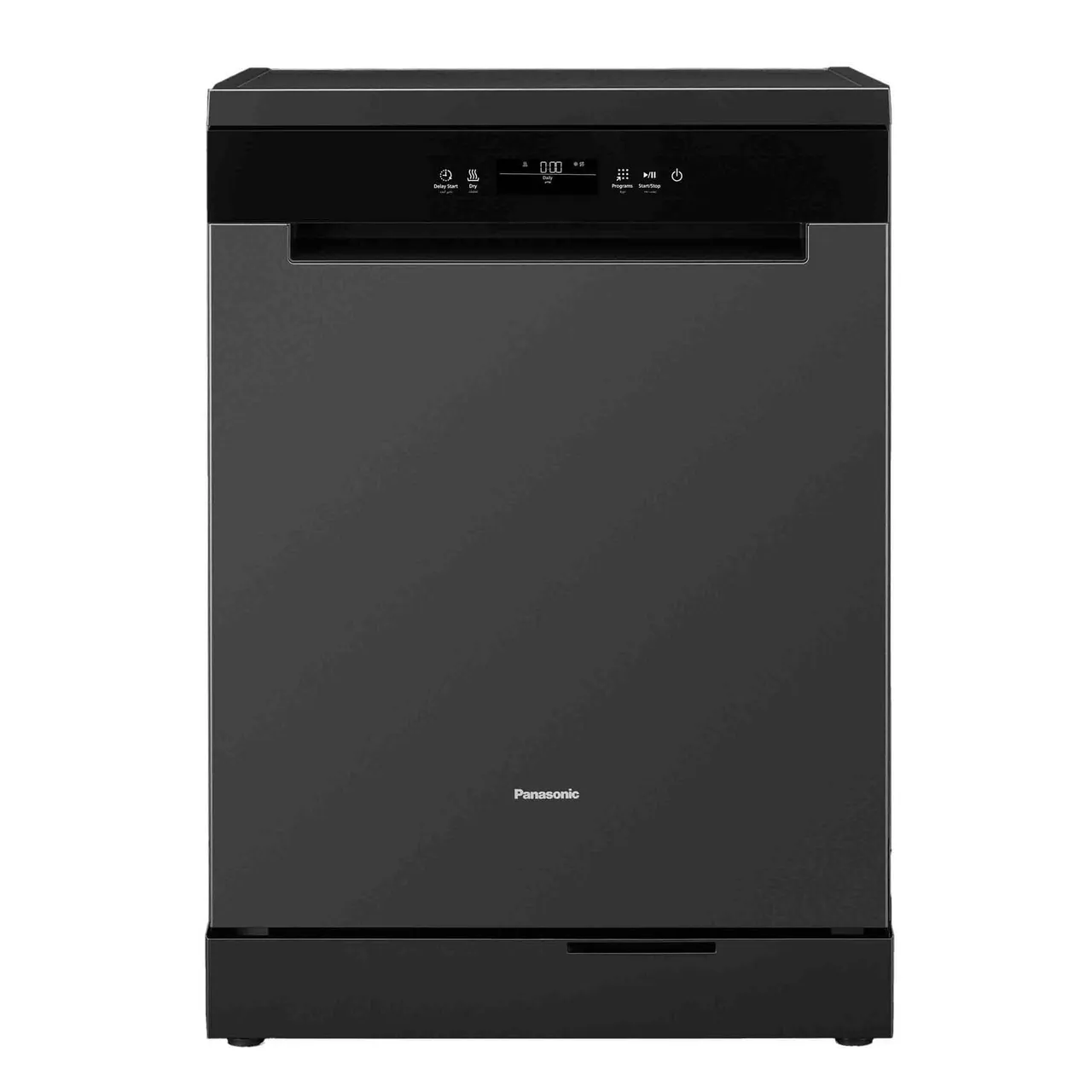 Panasonic غسالة أطباق قائمة بذاتها NP-FVK16XEAE، تشطيب أسود فاخر