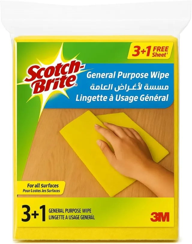 Scotch Brite Sb General Purpose Wipes (3+1)