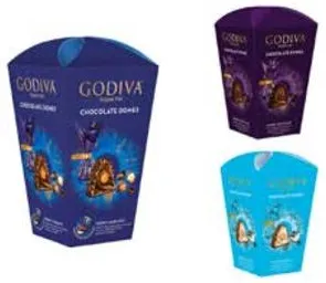Godiva Chocolate Domes Crispy Hazelnut/Coconut Crunch/Double Chocolate