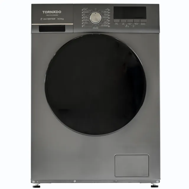 Tornado Front Load Washer TWX-FV1014GDSS, Child Lock, 1400 rpm, Stainless Steel, Silver