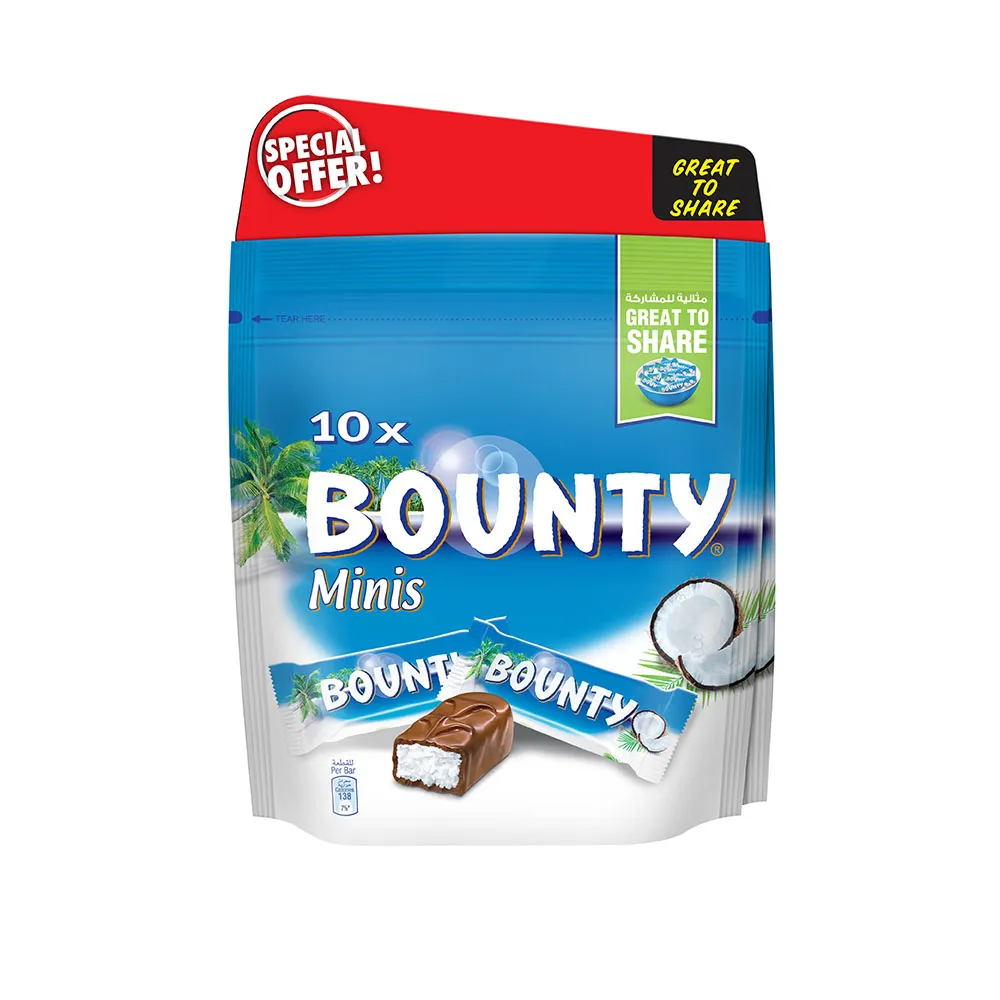 Bounty مينيز شوكولاتة بجوز الهند