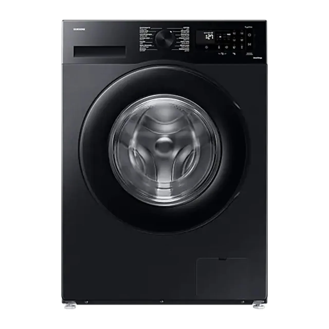 Samsung غسالة تحميل أمامي، 1400 RPM، أسود، WW90CGC04DABGU
