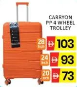 Carryon عربة ترولي PP بأربع عجلات 4-WHEEL