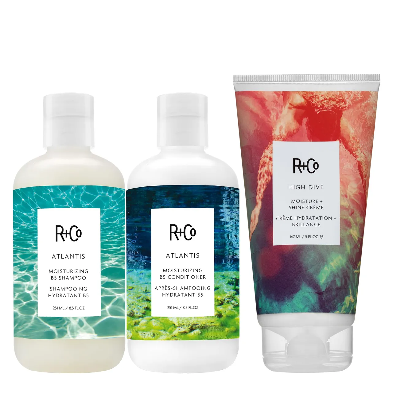 R+Co RCo Atlantis Moisturizing B5 ShampooShineTames FrizzIntense HydrationVeganCruelty-FreeVeganCruelty-Free8.5 Fl Oz