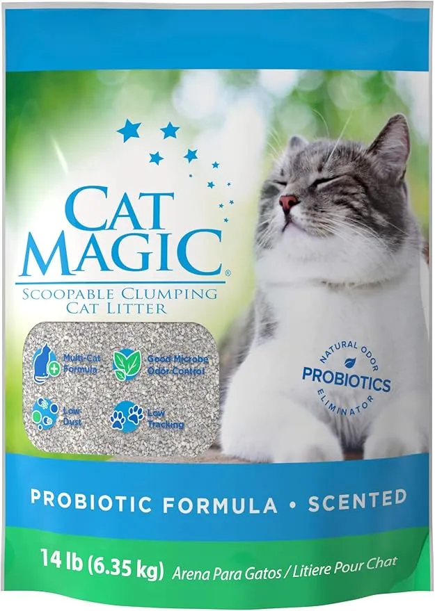 Intersand Cat Magic رمل قطط طيني معطر سريع التكتل وخال من الغبار