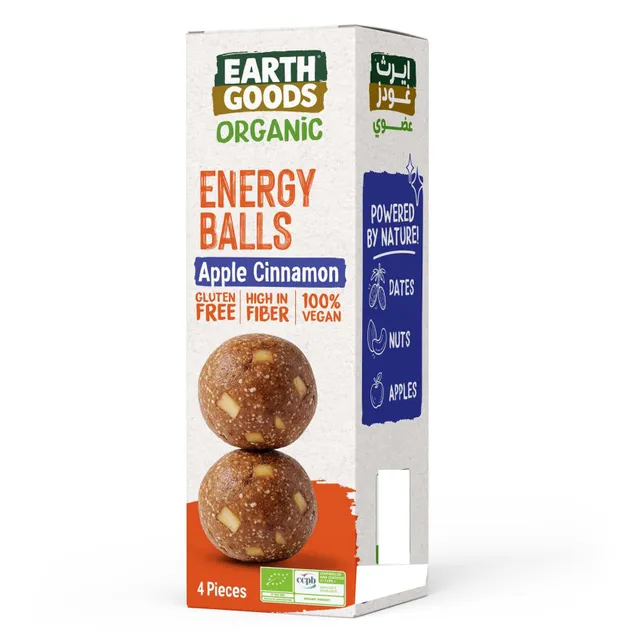 Earth Goods Organic Apple Cinnamon Energy Balls Gluten Free