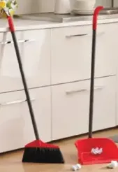 Vileda Long Handle Dustpin & Broom