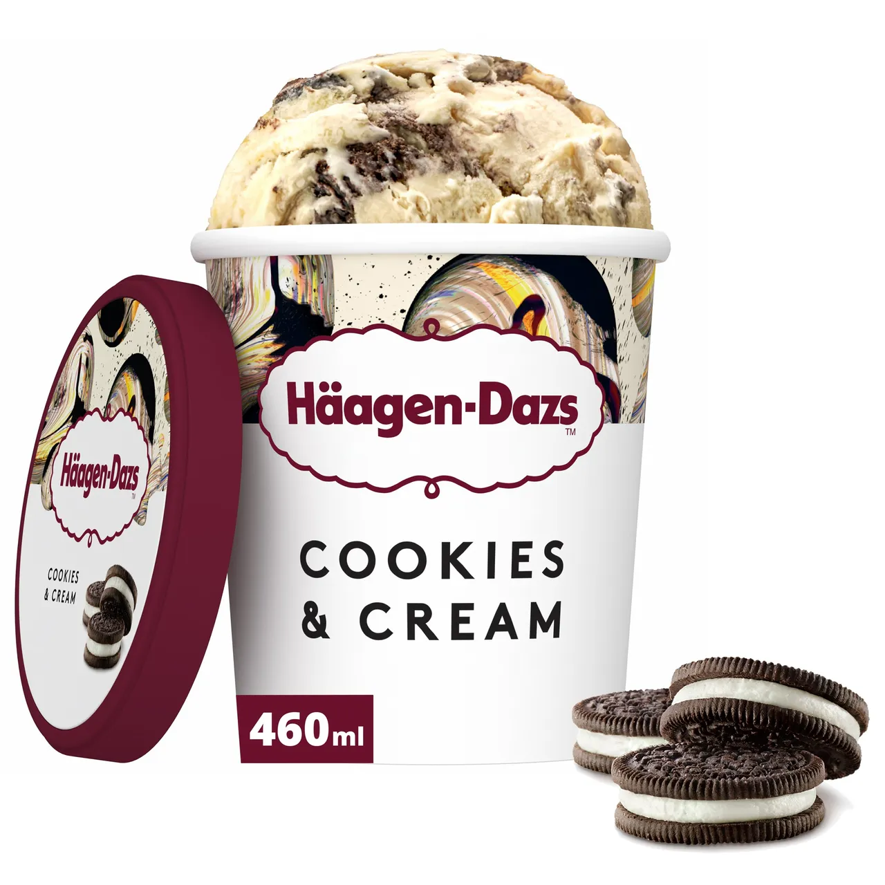 Haagen Dazs آيس كريم بالكوكيز والكريمة