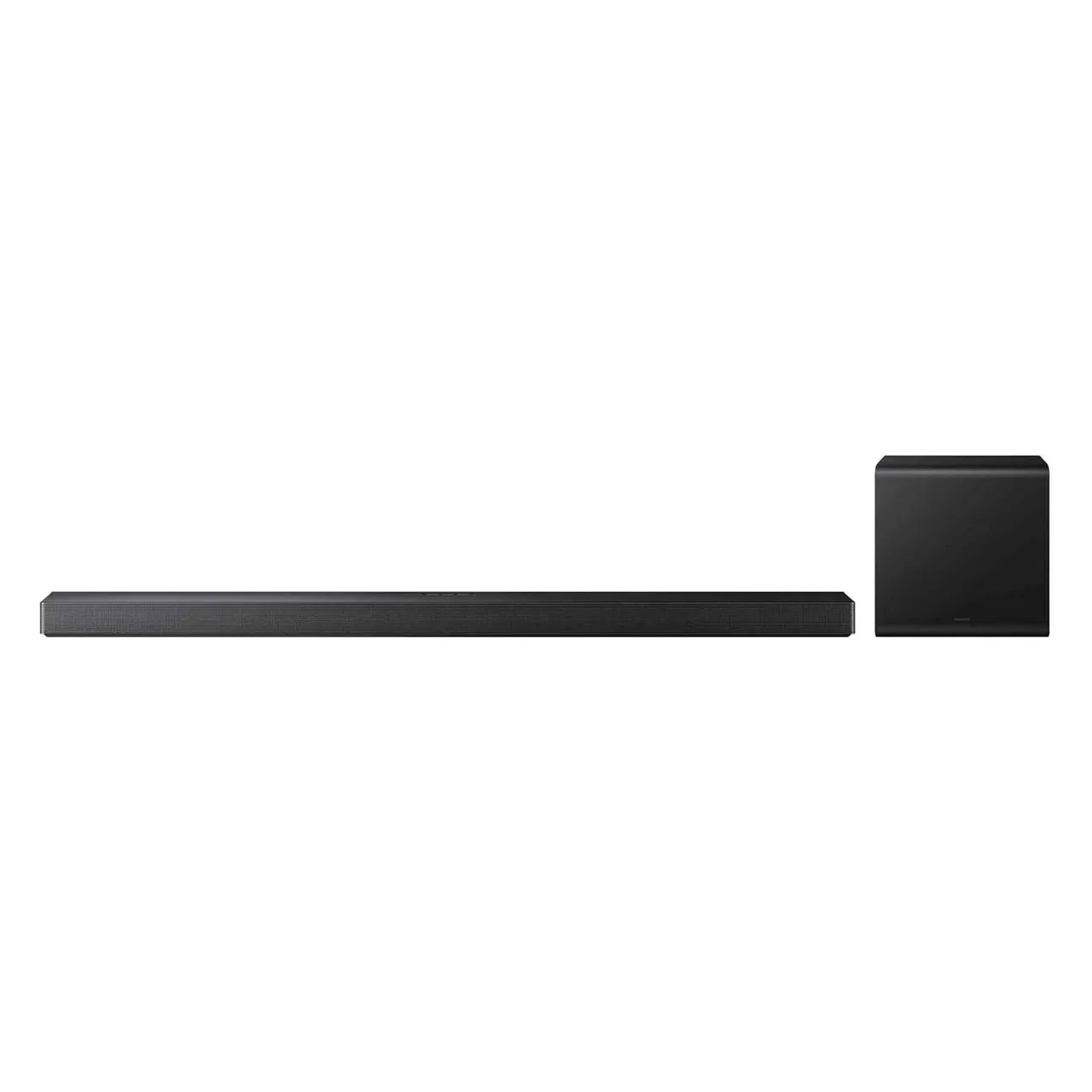 Samsung ساوندبار بلوتوث HW-QS700F/ZN بقناة 3.1.2 مع مضخم صوت وجهاز تحكم، أسود تيتان