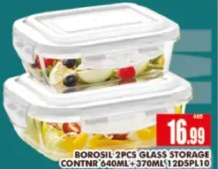 Borosil Glass Storage Contnr I2DSPL10