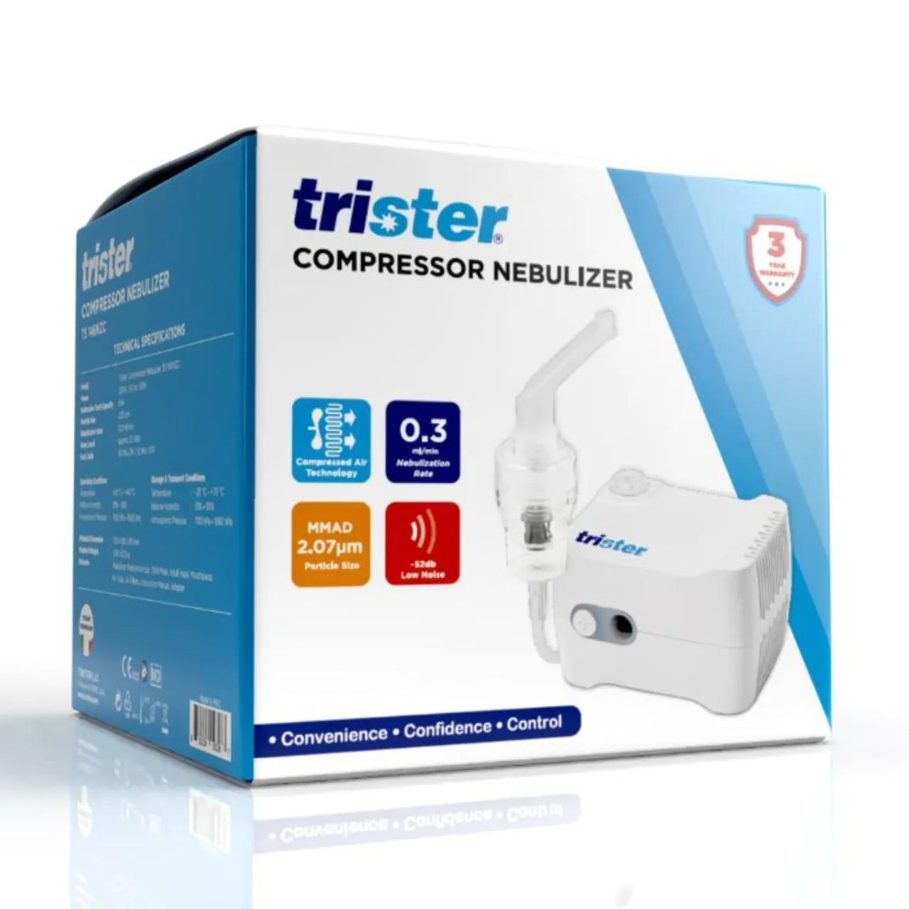 Trister جهاز نيبولايزر بضاغط