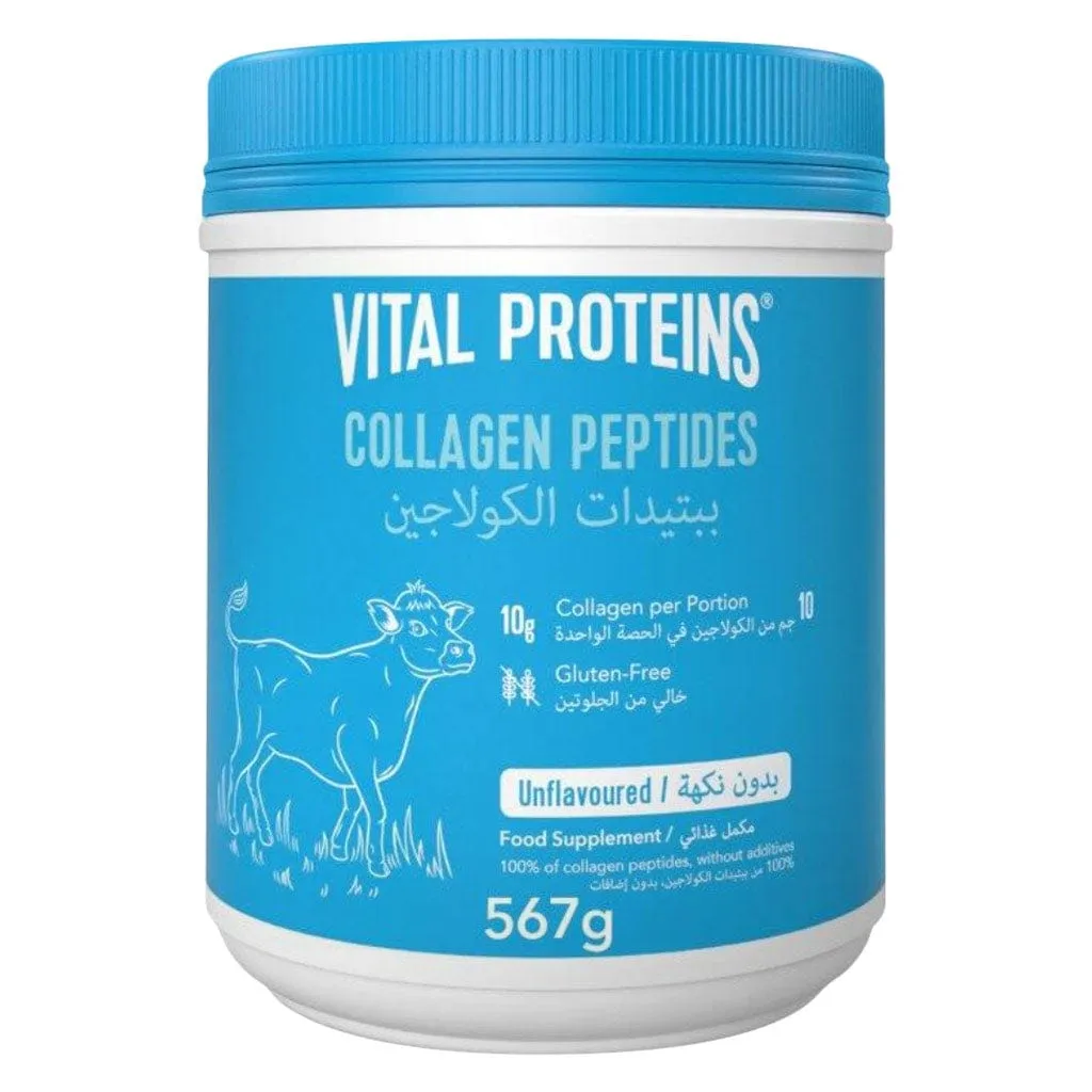 Vital Proteins ببتيدات كولاجين بقري غير منكهة للشعر والبشرة والأظافر