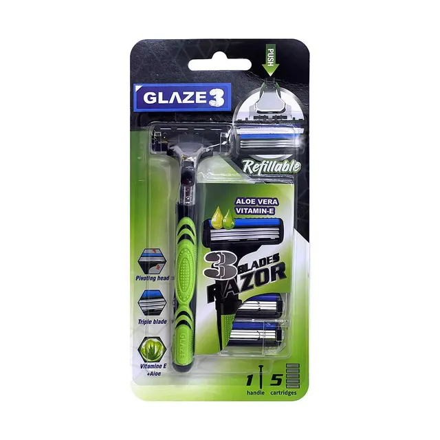 Glaze Triple Razor + 5 Catridges