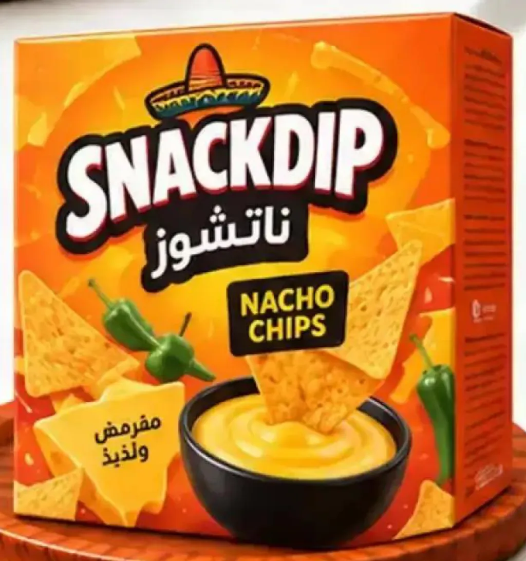 Snackdip رقائق ناتشو ماكينو بصلصة الطماطم