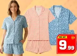 Ladies Shorts Set