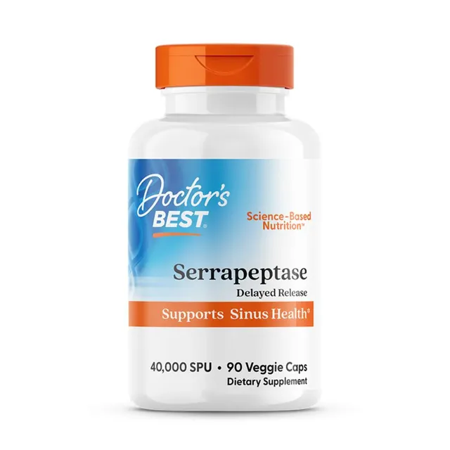 doctor's best Serrapeptase, 90 Veggie Capsules
