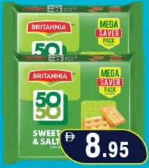 Britannia 50-50 Crackers Swt&Salty