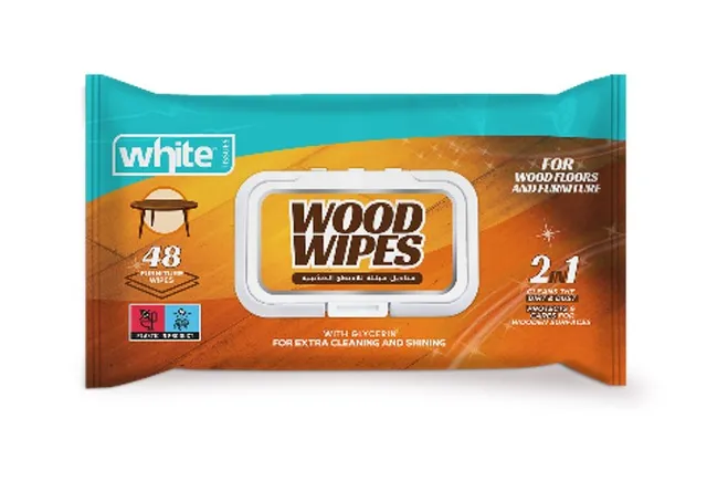 White Wood Wet Wipes - 48 Pcs