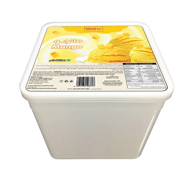 Great Value Soft Scoop Mango Ice Cream